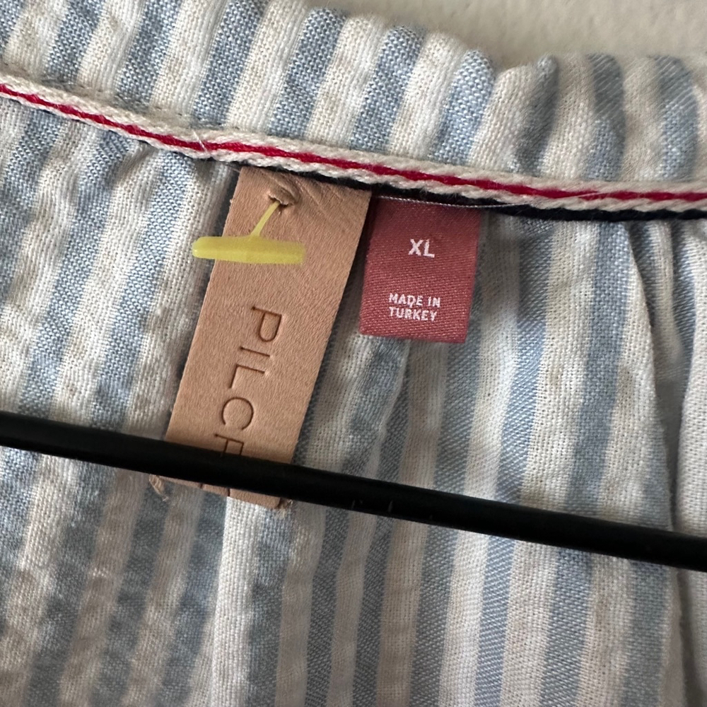 Anthropologie Pilcro Striped Tie-Front Buttondown Tank Women’s Size XL - Picture 6 of 8
